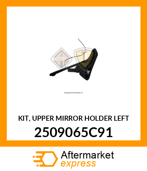 KIT, UPPER MIRROR HOLDER LEFT 2509065C91