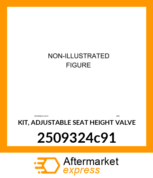 KIT, ADJUSTABLE SEAT HEIGHT VALVE 2509324c91