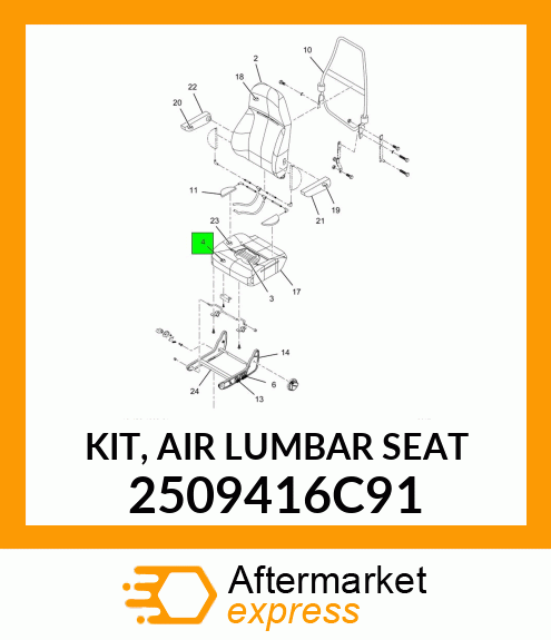 KIT, AIR LUMBAR SEAT 2509416C91