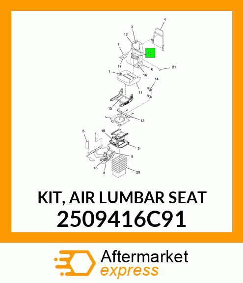 KIT, AIR LUMBAR SEAT 2509416C91