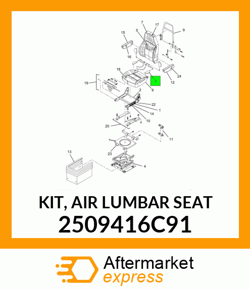 KIT, AIR LUMBAR SEAT 2509416C91