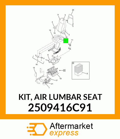 KIT, AIR LUMBAR SEAT 2509416C91