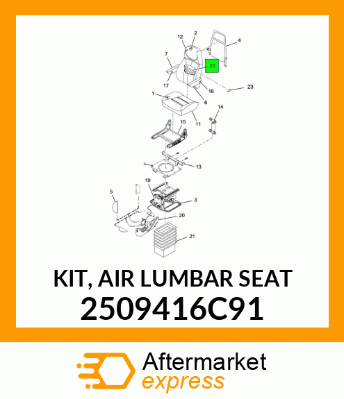 KIT, AIR LUMBAR SEAT 2509416C91