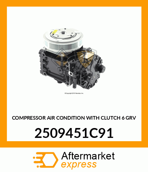 COMPRESSOR AIR CONDITION WITH CLUTCH 6 GRV 2509451C91