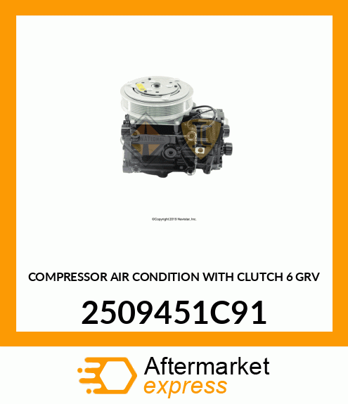 COMPRESSOR AIR CONDITION WITH CLUTCH 6 GRV 2509451C91