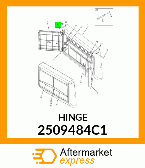 Hinge, Door 2509484C1