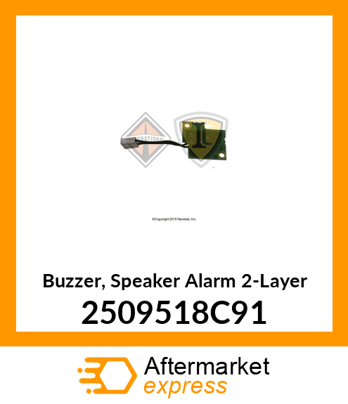 Buzzer, Speaker Alarm 2-Layer 2509518C91