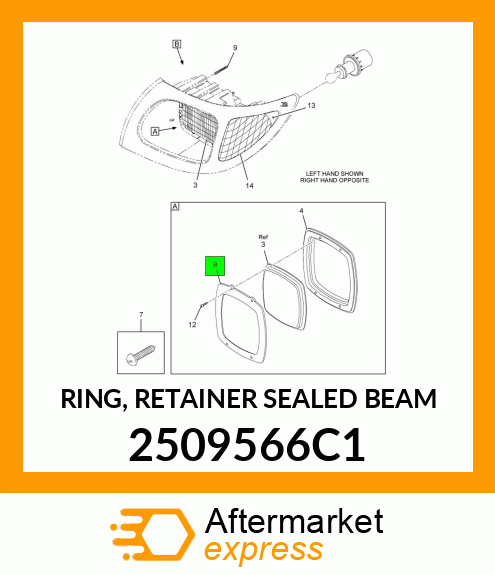 RING, RETAINER SEALED BEAM 2509566C1