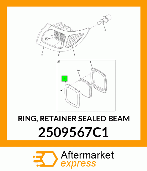 RING, RETAINER SEALED BEAM 2509567C1