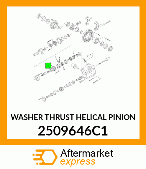 WASHER THRUST HELICAL PINION 2509646C1