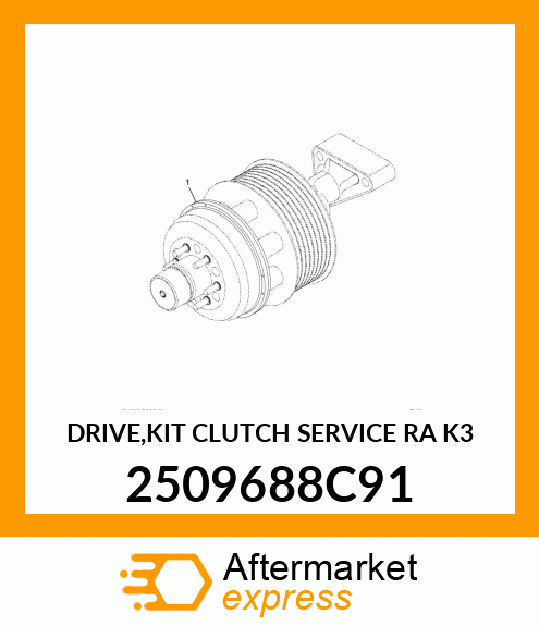 DRIVE,KIT CLUTCH SERVICE RA K3 2509688C91