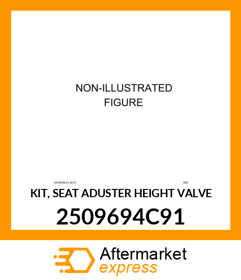 KIT, SEAT ADUSTER HEIGHT VALVE 2509694C91
