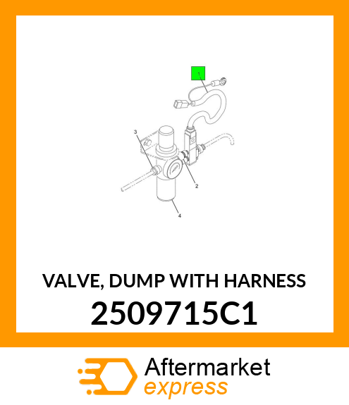 VALVE, DUMP WITH HARNESS 2509715C1