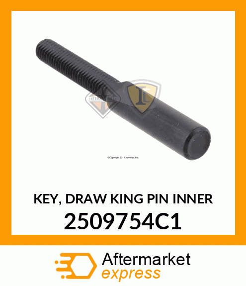 KEY, DRAW KING PIN INNER 2509754C1