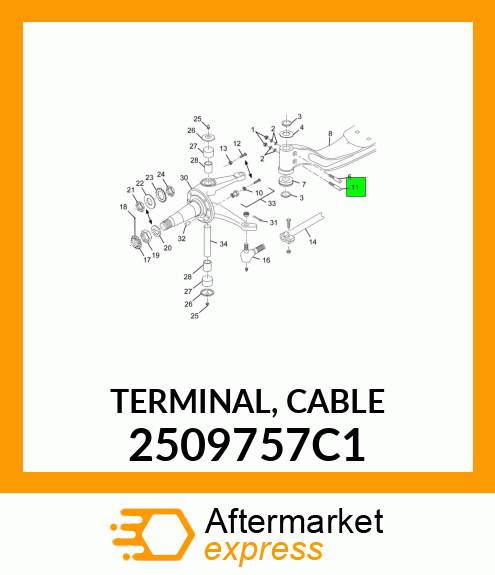 TERMINAL, CABLE 2509757C1