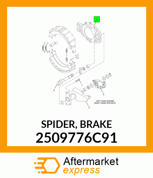 SPIDER, BRAKE 2509776C91