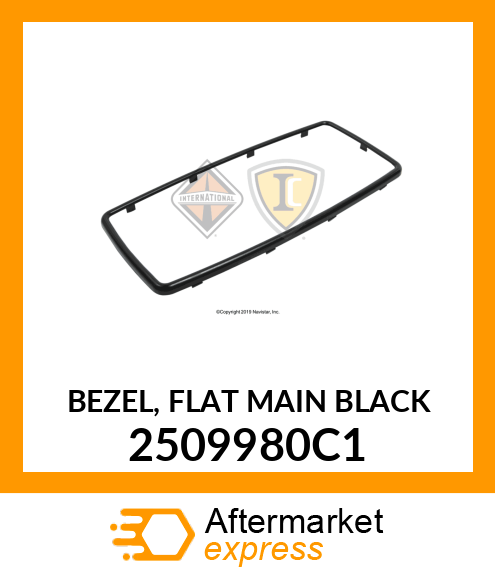 BEZEL, FLAT MAIN BLACK 2509980C1