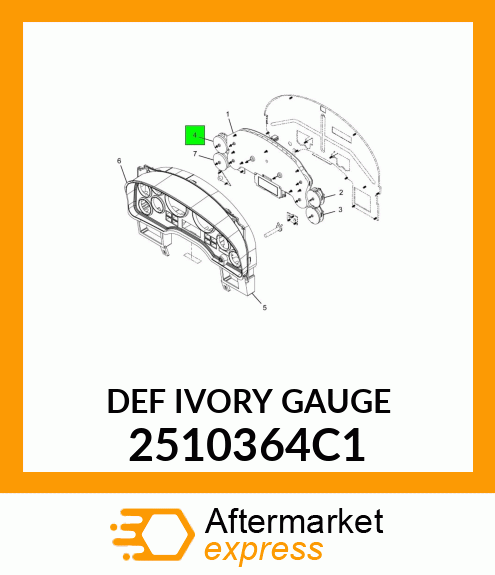 DEF IVORY GAUGE 2510364C1