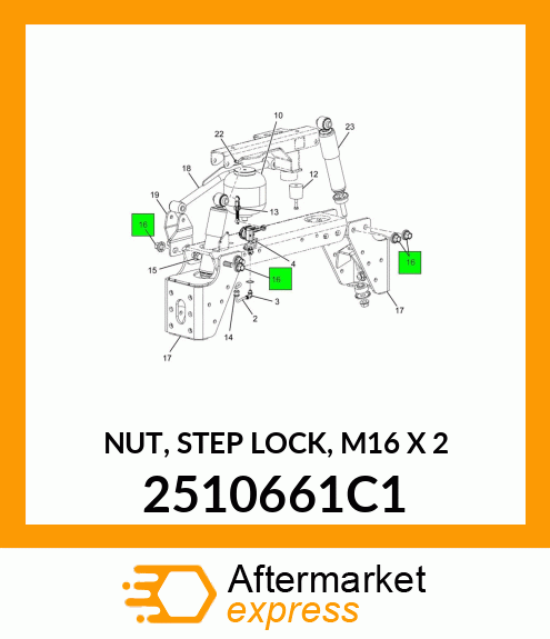 NUT, STEP LOCK, M16 X 2 2510661C1