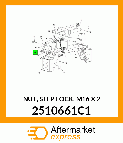 NUT, STEP LOCK, M16 X 2 2510661C1