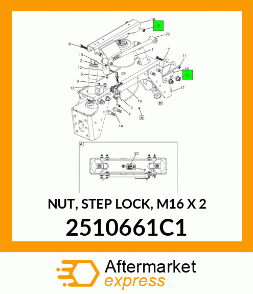 NUT, STEP LOCK, M16 X 2 2510661C1