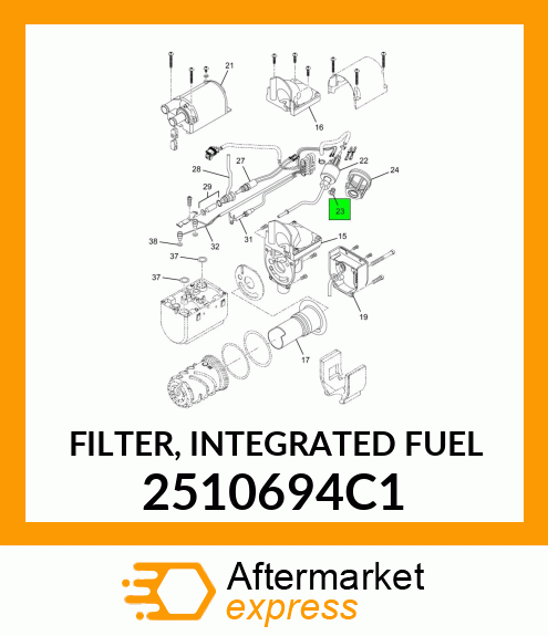 FILTER, INTEGRATED FUEL 2510694C1