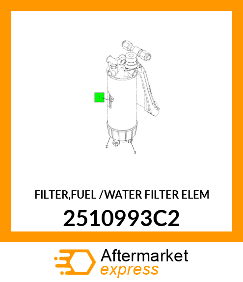 FILTER,FUEL /WATER FILTER ELEM 2510993C2