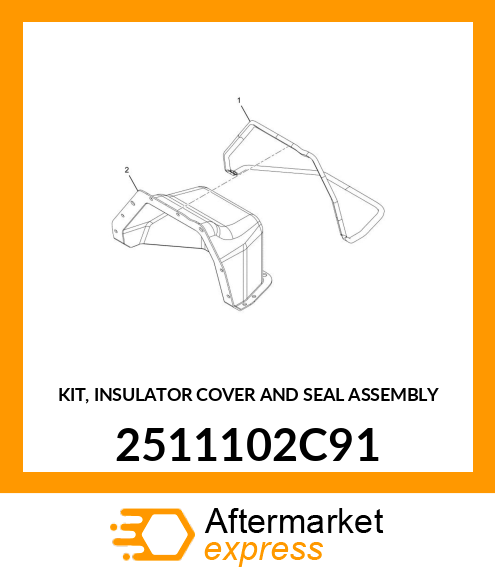 KIT, INSULATOR COVER AND SEAL ASSEMBLY 2511102C91
