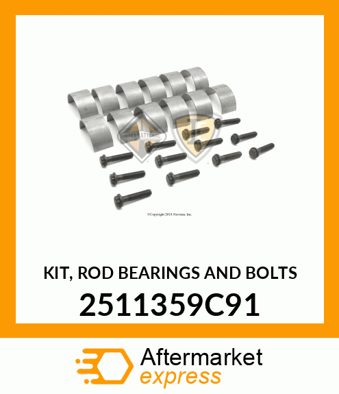 KIT, ROD BEARINGS AND BOLTS 2511359C91