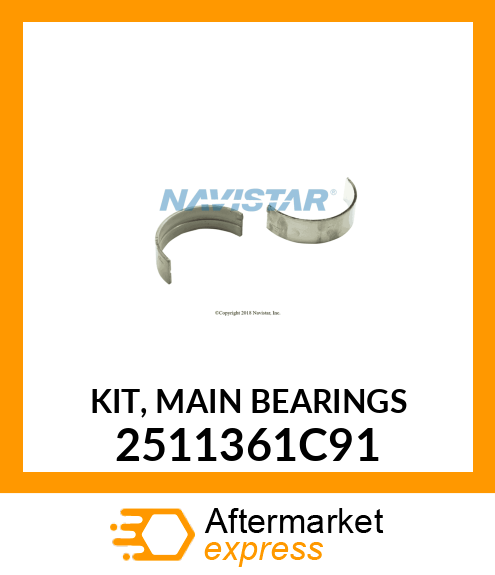 KIT, MAIN BEARINGS 2511361C91