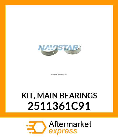 KIT, MAIN BEARINGS 2511361C91