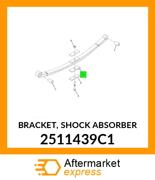 BRACKET, SHOCK ABSORBER 2511439C1