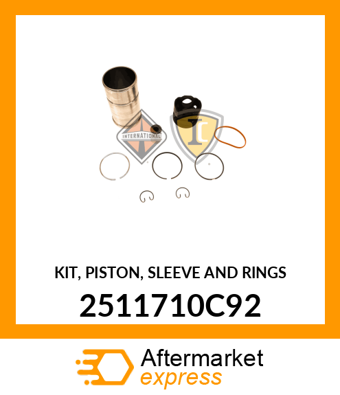 KIT, PISTON, SLEEVE AND RINGS 2511710C92