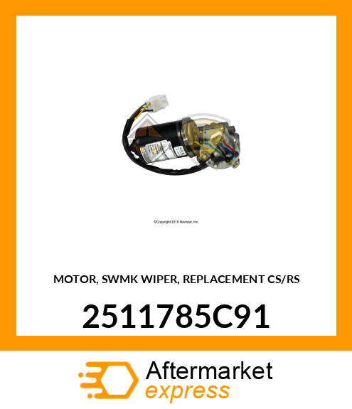 MOTOR, SWMK WIPER, REPLACEMENT CS/RS 2511785C91