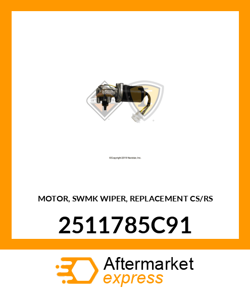 MOTOR, SWMK WIPER, REPLACEMENT CS/RS 2511785C91