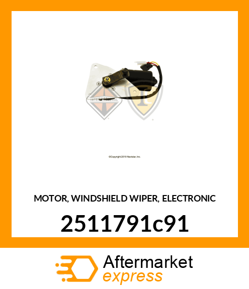 MOTOR, WINDSHIELD WIPER, ELECTRONIC 2511791c91
