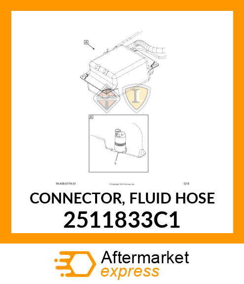 CONNECTOR, FLUID HOSE 2511833C1