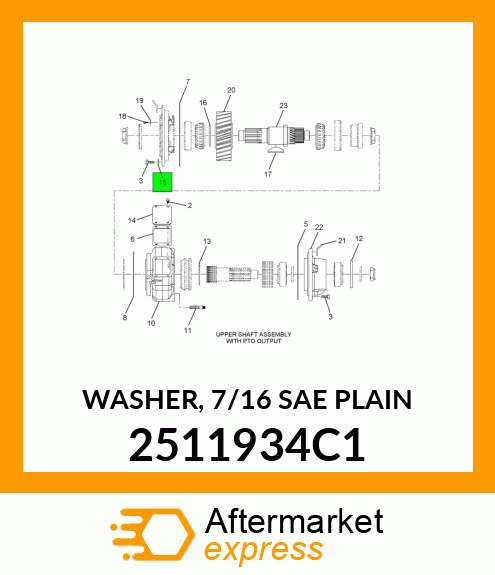 WASHER, 7/16 SAE PLAIN 2511934C1