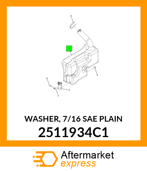 WASHER, 7/16 SAE PLAIN 2511934C1