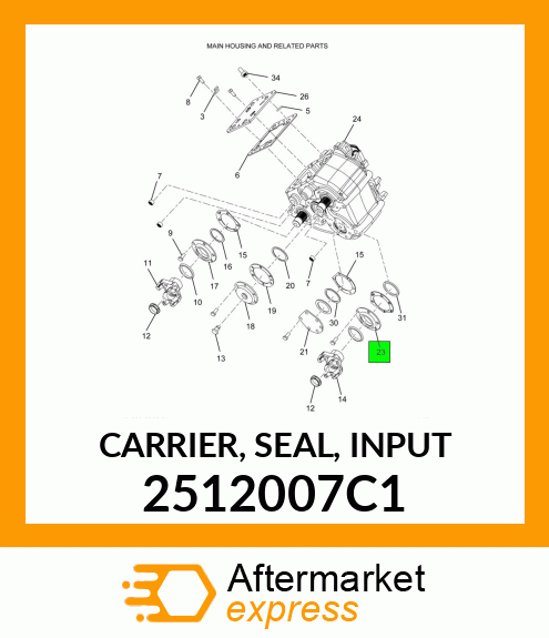CARRIER, SEAL, INPUT 2512007C1
