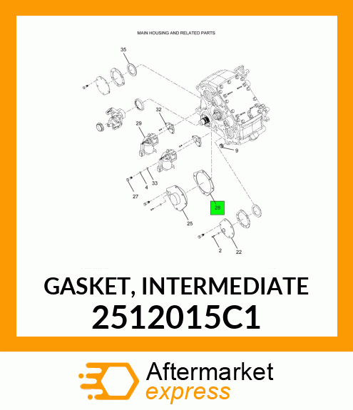 GASKET, INTERMEDIATE 2512015C1