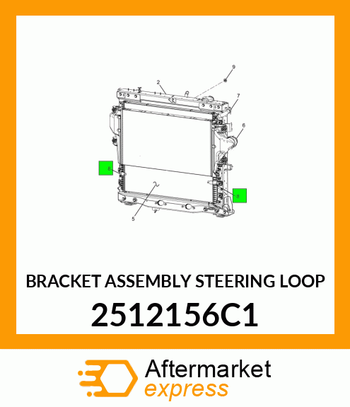 BRACKET ASSEMBLY STEERING LOOP 2512156C1