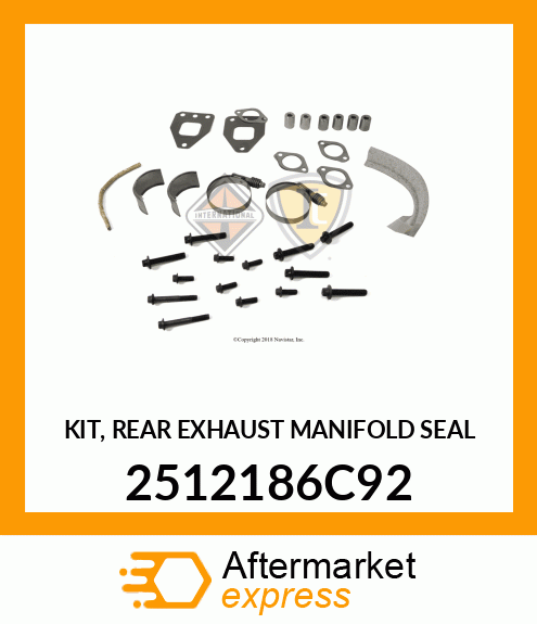 KIT, REAR EXHAUST MANIFOLD SEAL 2512186C92