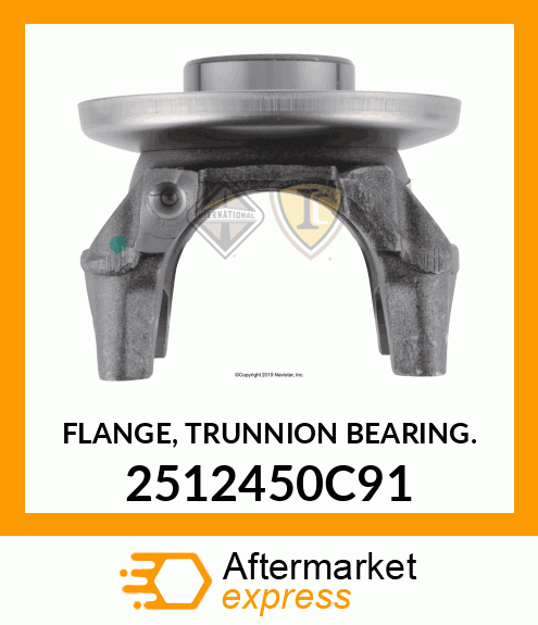 FLANGE, TRUNNION BEARING. 2512450C91