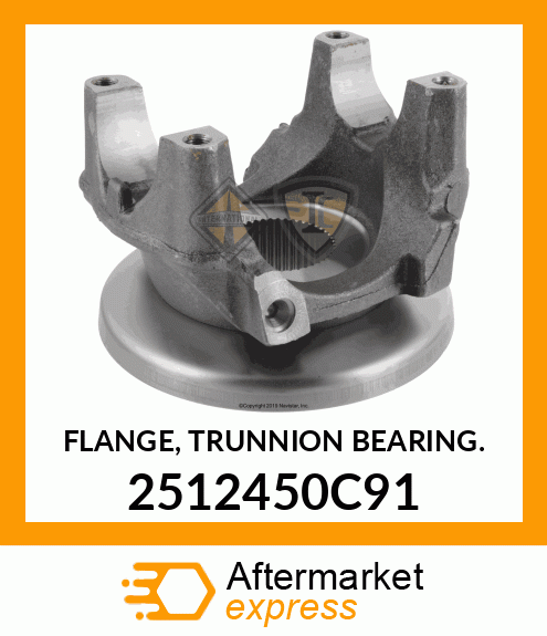 FLANGE, TRUNNION BEARING. 2512450C91