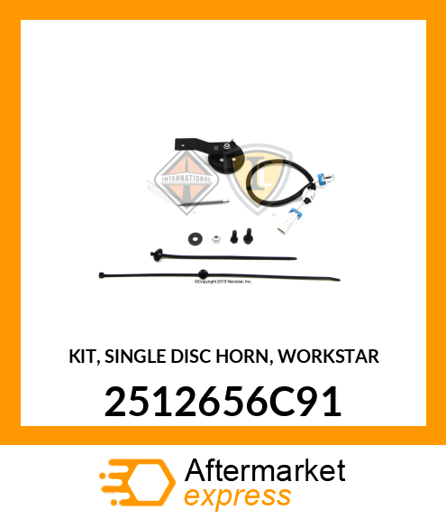 KIT, SINGLE DISC HORN, WORKSTAR 2512656C91