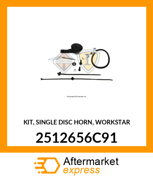 KIT, SINGLE DISC HORN, WORKSTAR 2512656C91