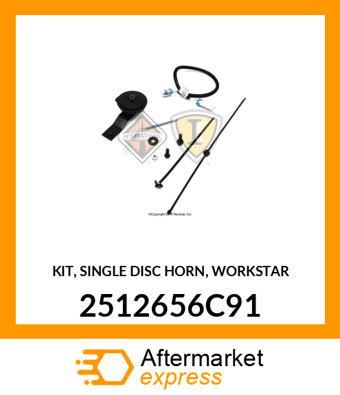 KIT, SINGLE DISC HORN, WORKSTAR 2512656C91