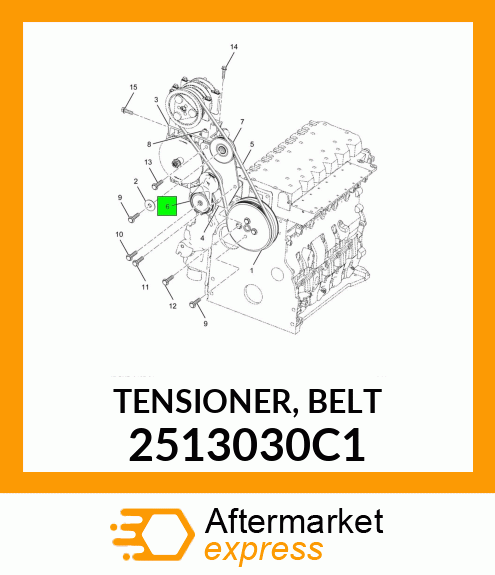 TENSIONER, BELT 2513030C1