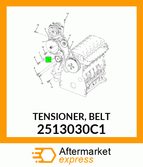 TENSIONER, BELT 2513030C1